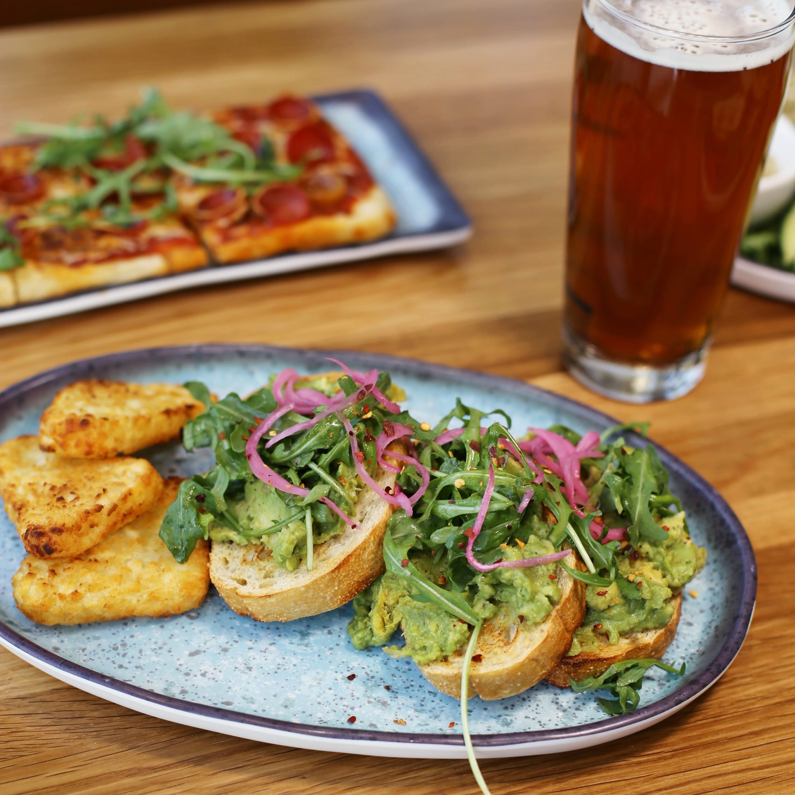 Avocado Toast at Ellison Field Taphouse at Kelowna International Airport (photo provided)