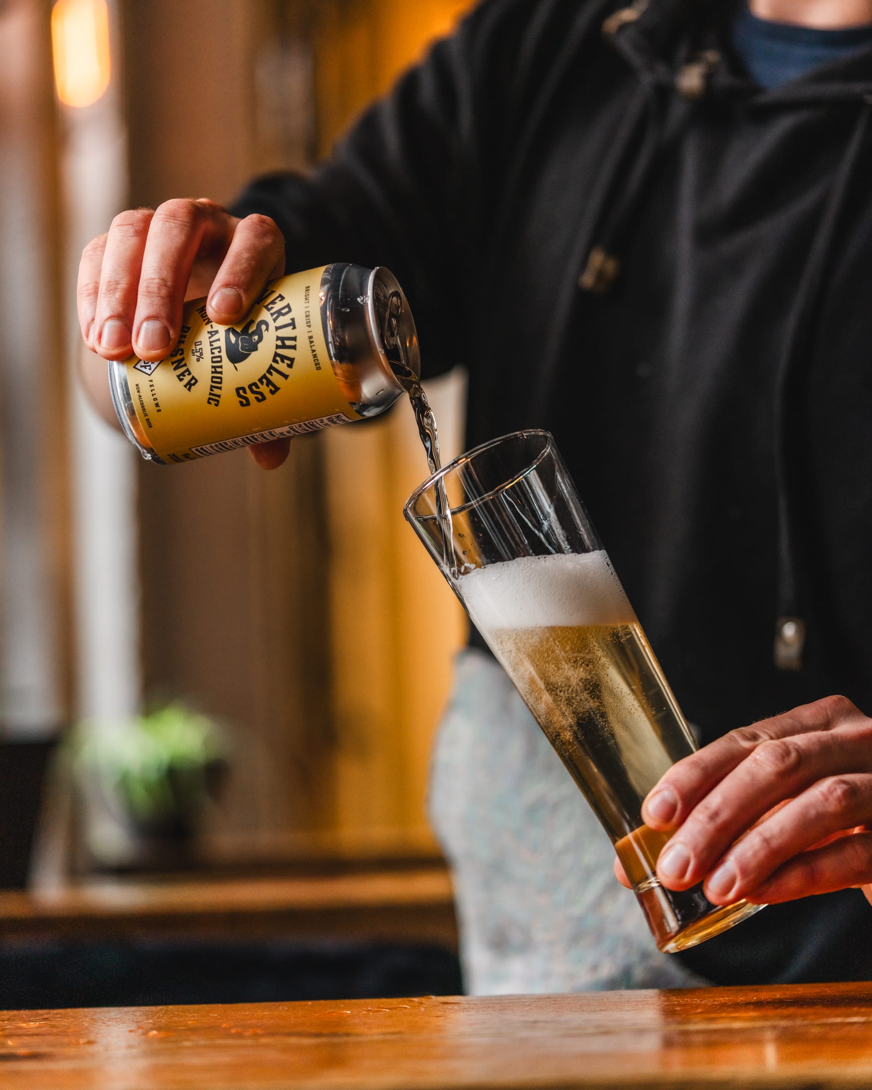 Nevertheless Pilsner from Strange Fellows Brewing in Vancouver, BC (photo provided)