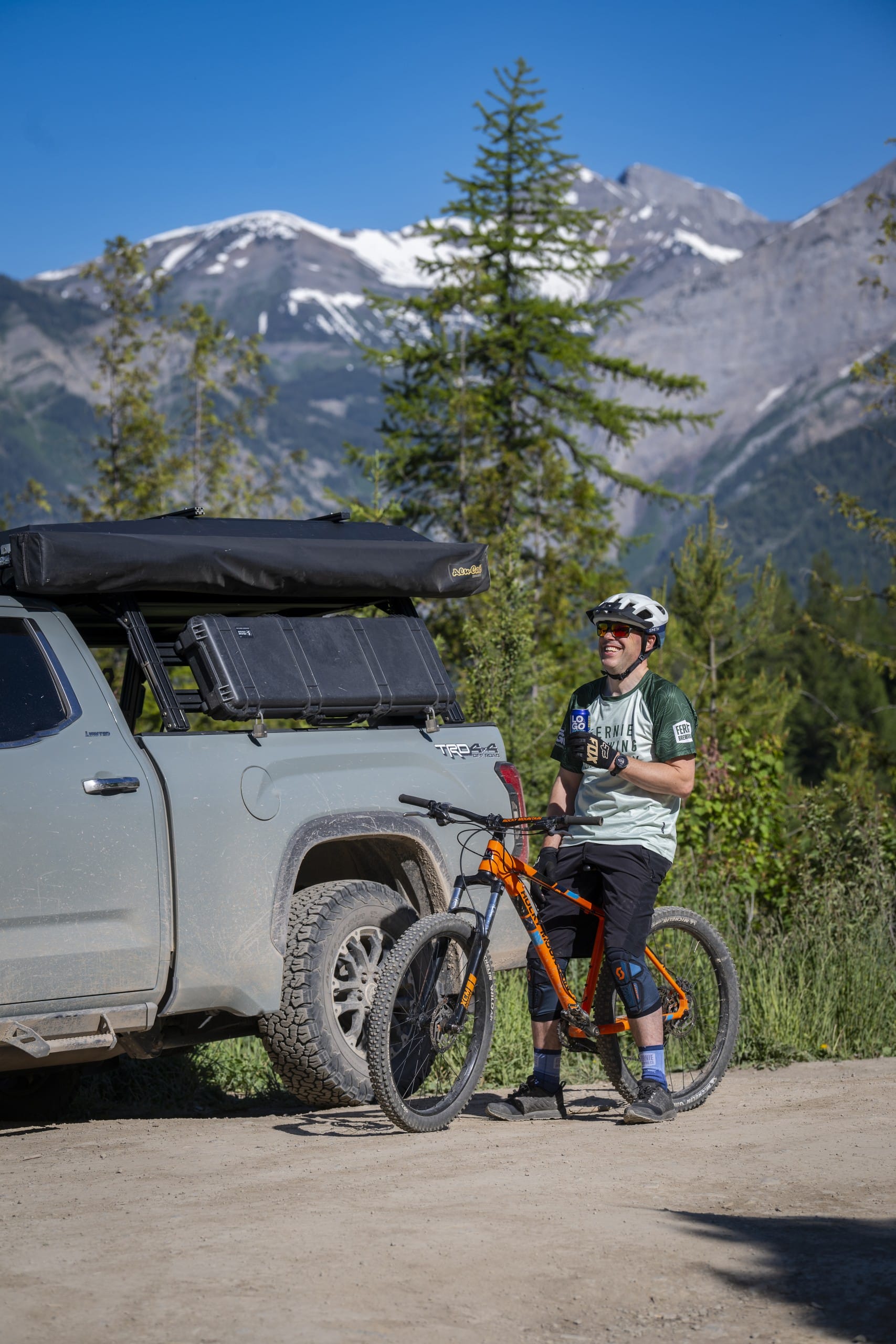 Logo non-alcoholic beer from Fernie Brewing Co makes a great adventure companion (photo: Mark11Photography)