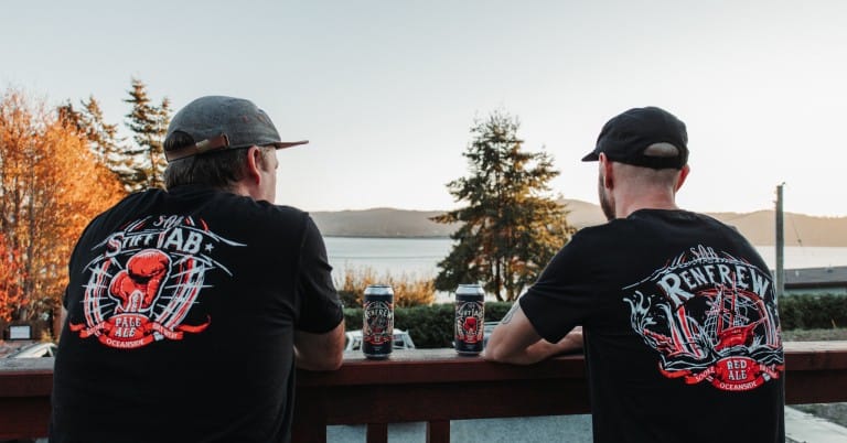 Ocean views and local brews at Sooke Oceanside Brewing in Sooke, BC (photo provided)