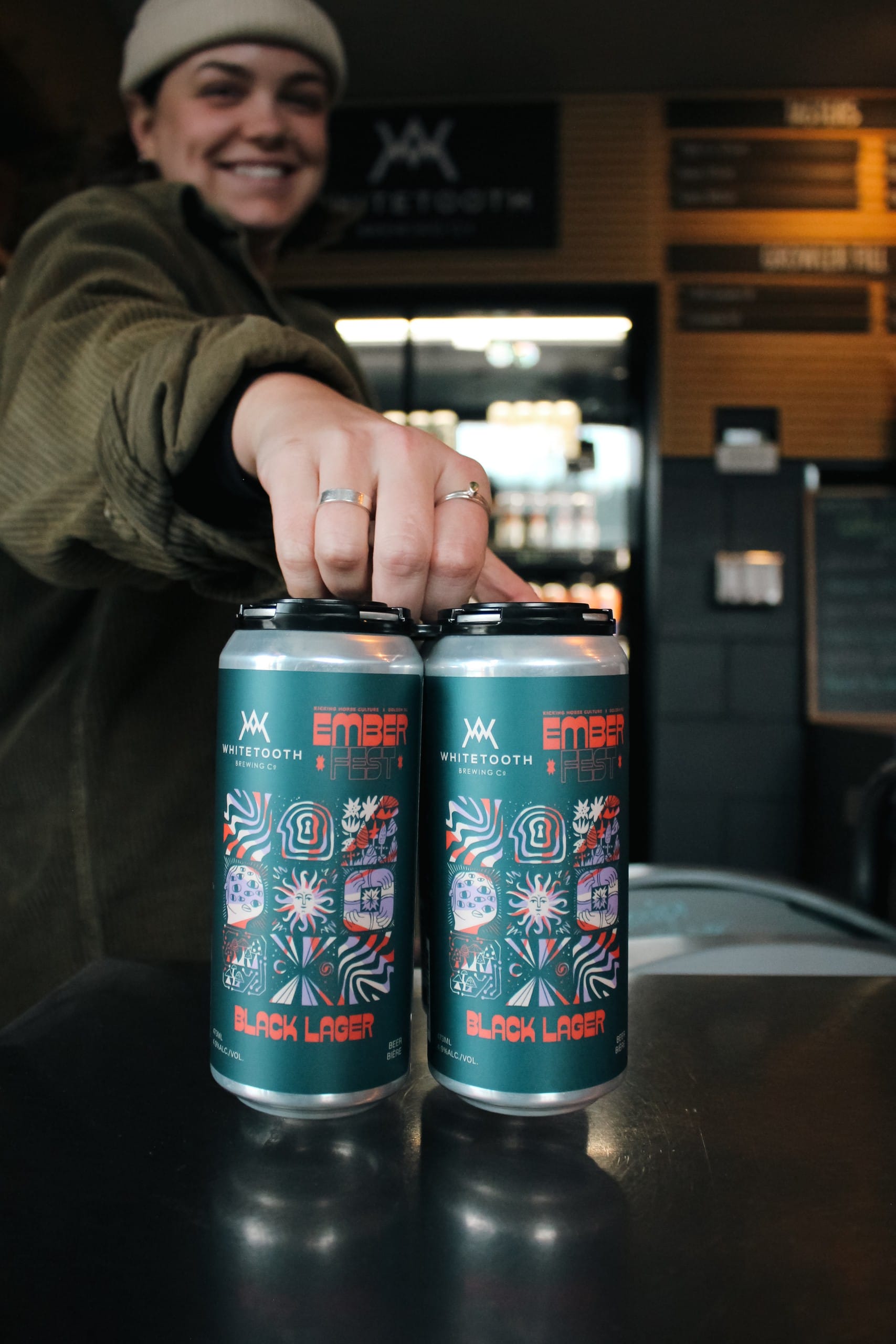 Ember Dark Lager from Whitetooth Brewing in Golden, BC (photo provided)