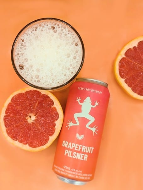 Grapefruit Pilsner from Dead Frog Brewery in Langley, BC (photo provided)