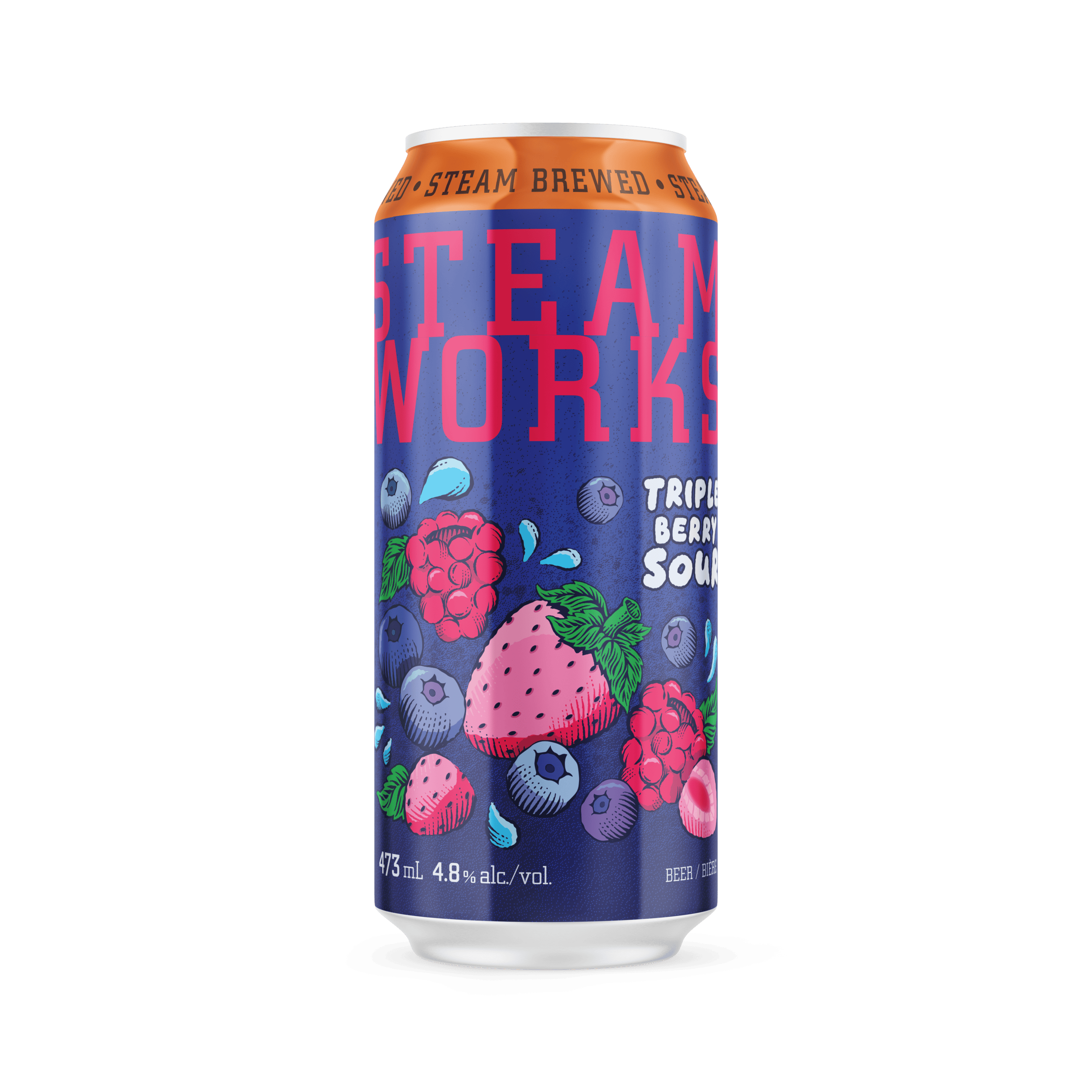 Triple Berry Sour from Steamworks Brewing in Burnaby, Vancouver and North Vancouver, BC (image provided)